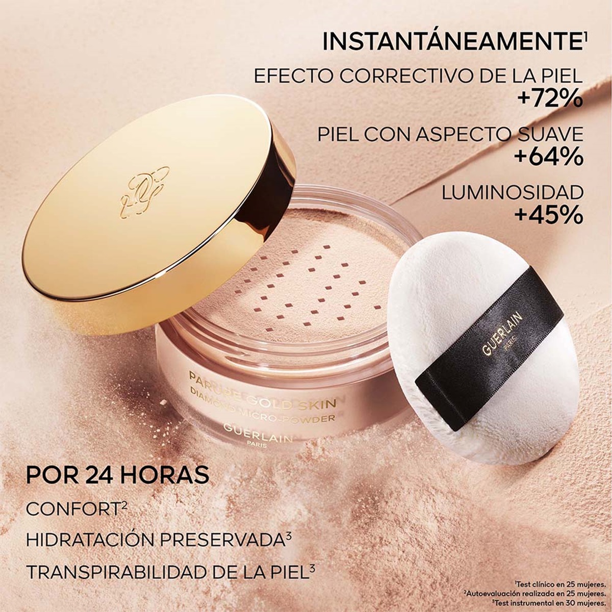PARURE GOLD SKIN DIAMOND MICRO-POWDER POLVO SUELTO MICRO-PERFECCIONADOR TRASLÚCIDO Y LUMINOSO (POLVO TRASLÚCIDO PARA ROSTRO)